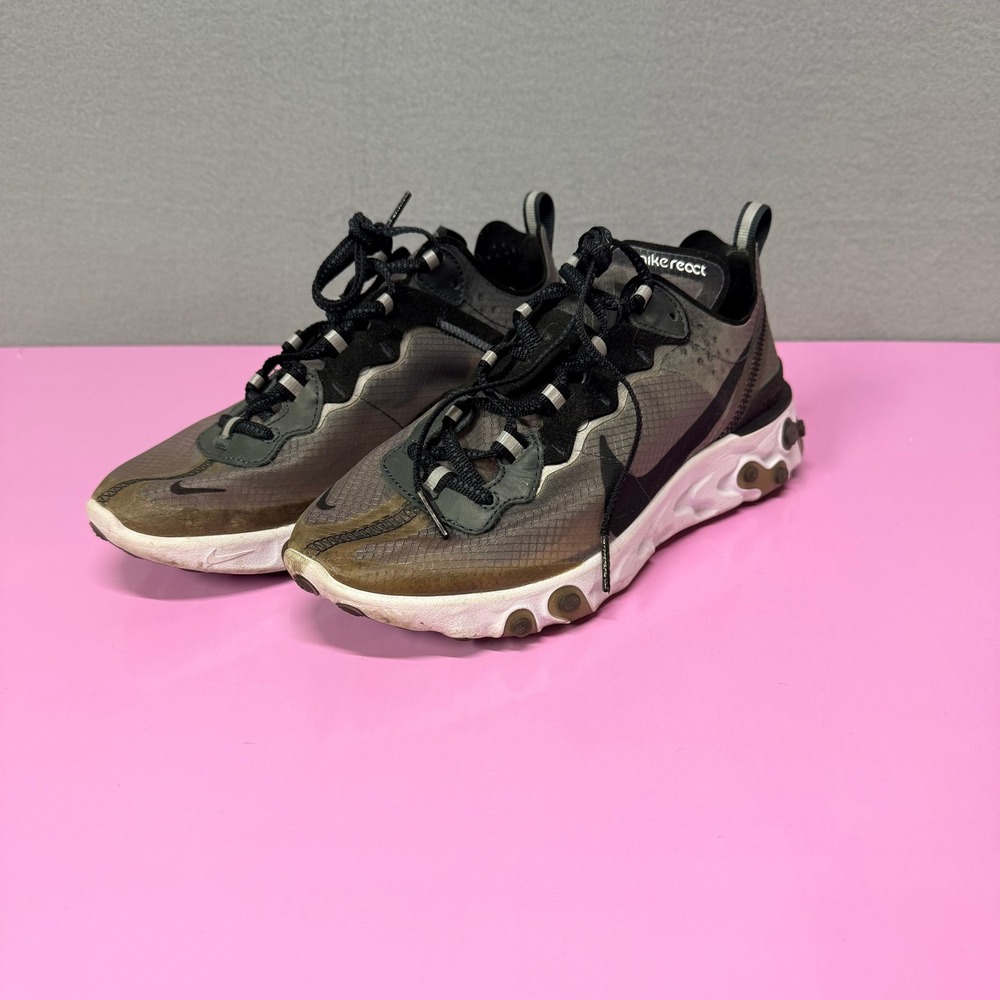 Techwear Nike React Element 87 Anthracite AQ1090001 M Sz6 W Sz7.5 Translucent